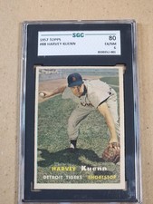 1957 Topps #88 Harvey Kuenn Detroit Tigers SGC 8 (80) 