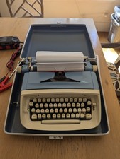 Royal Century Portable Manual Typewriter Vintage 60's/70's, Blue thumbnail