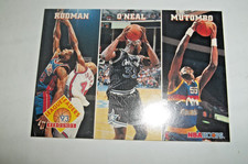 1993 94 NBA Hoops Shaquille O'Neal Rodman & Mutombo League Leaders #284