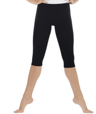 Dance Capri Leggings Theatricals Black Small Adult Jazz Tap Clogging