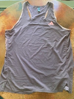 adidas Adizero Running Singlet Purple Perforated Men's Used Large Good Condition