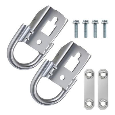 Chrome Front Tow Recovery Hooks Set for Cab Pickup Ford F150 F-150 FL3Z17N808A