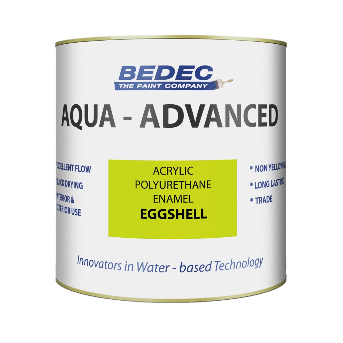 Bedec Aqua Advanced Interior/Exterior Acrylic/Polyurethane Eggshell White 5L