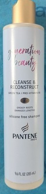 Generation Beauty Pantene Pro V Cleanse & Reconstruct Shampoo 285 mL New