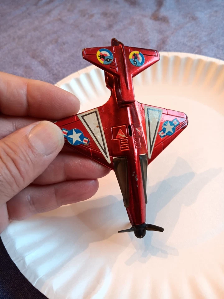 Avión Mattel Hot Birds Cloud Hopper MAGENTA 1970 fundido a presión-COLOR RARO PÁJARO CALIENTE Foto 3 de 4