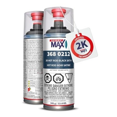 2K Topcoat Hot Rod Satin Black | 2K Satin Black Spray Paint