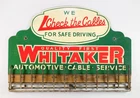 1940s-50s Whitaker Automotive Cable Advertising Tin Vintage Sign / Display
