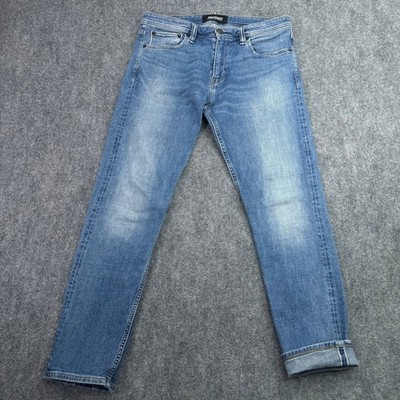 Revtown Jeans Men 32x30 (Fit 33x28) Tapered Selvedge Decade Denim Cotton Linen