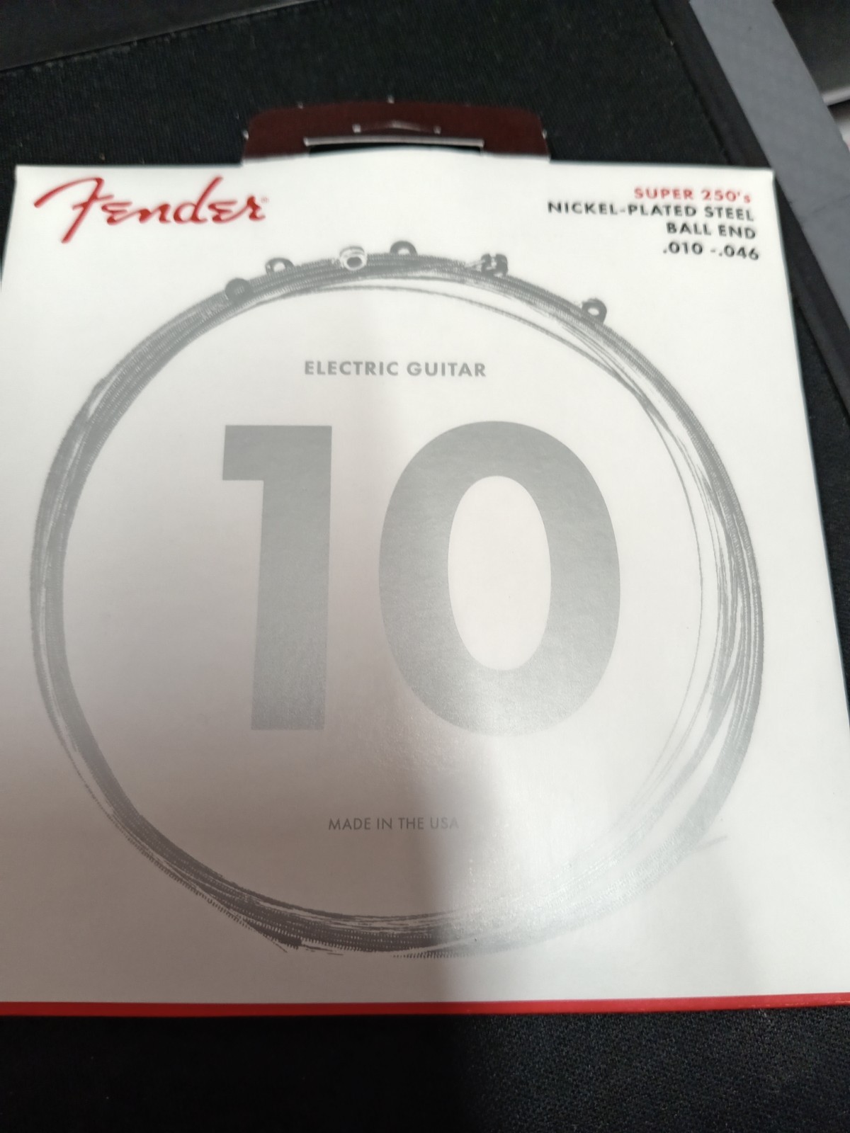 FENDER SUPER 250'S BALL END ELECTRIC GUITAR STRINGS 10-46