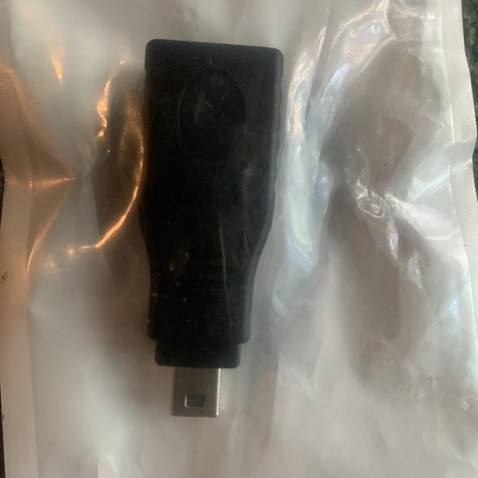 USB 2.0 Type A Female to Mini USB 5-Pin Type B Male Adapter - Black Converter - Image 2 of 4