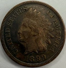 1899 Indian Head Cent Exact Coin Imaged #IND1176