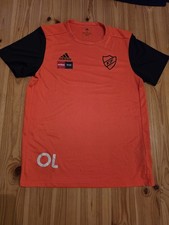 KIF Adidas ClimaLite Training Football Shirt No 10 Orange Black Sweden Denmark M