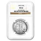 1945-S Walking Liberty Half Dollar MS-64 NGC