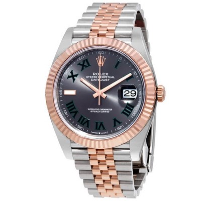 Rolex Datejust 41 Slate Dial Automatic Men's Steel and 18k Everose Gold Jubilee