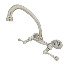 Kingston Brass KS314 Kingston 1.8 GPM Widespread Bridge Kitchen - Nickel