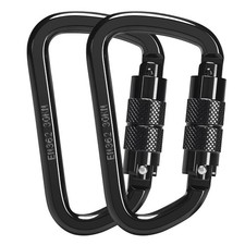 30KN Auto Locking Carabiner Clip Twist Lock Heavy Duty Carabiner for Climbing...