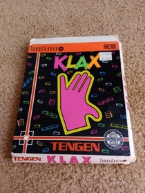 KLAX TurboGrafx-16 TurboChip game card CIB tested
