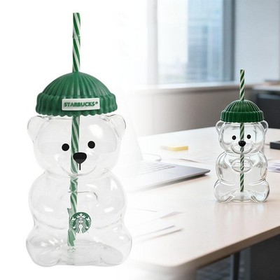 Starbucks Barista Bear Glas Tasse Kaffeebecher Limited Edition Geschenk 591ML