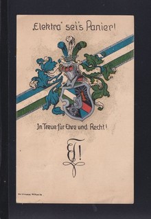 Dt. Reich Studentika PK 1922 Elektra sei's Panier Mittweida