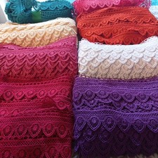 8 Bundles 12 Meters Each Fancy Embroidery Dress Edging Border Trim Lace  