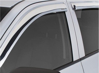 USED chrome Vent Visors Side wind Deflectors 02-2008 for RAM 2500 3500 QUAD CAB