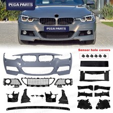 Full M Sport M Tech Front Bumper Cover Grille Set For 2012-2018 Bmw 3 Series F30