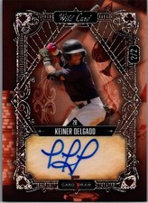 2024 Wild Card 5 Card Draw Auto Parallel #2/2 Keiner Delgado 5CDV-KDA Autograph