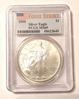 2006 American Eagle First Strike! $1 Coin .999 Fine Silver! PCGS Certified MS69!