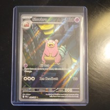 Slowbro 90/84 Illustrazione Rara Pece Nera Nuova Carta Pokemon con Custodia