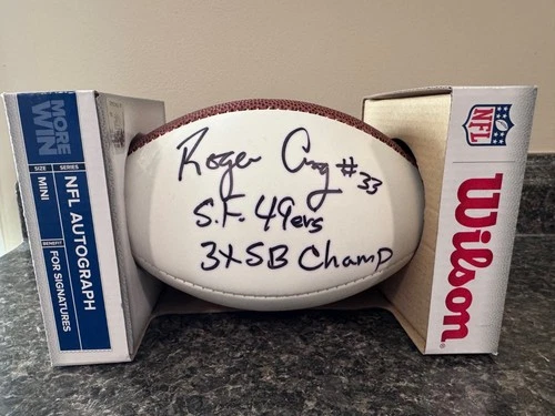 Roger Craig Autographed Mini Football - SF 49ers Signed Roger Craig Football