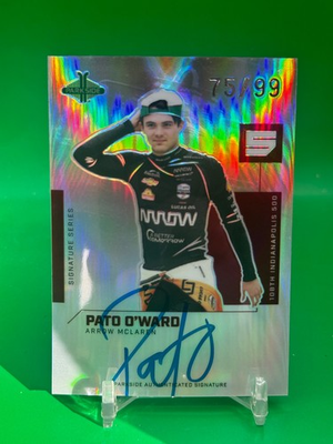 #ad Pato O#x27;Ward 2024 Parkside Indy 500 Pacific Signature Series Auto 75 99 SS PO $54.95