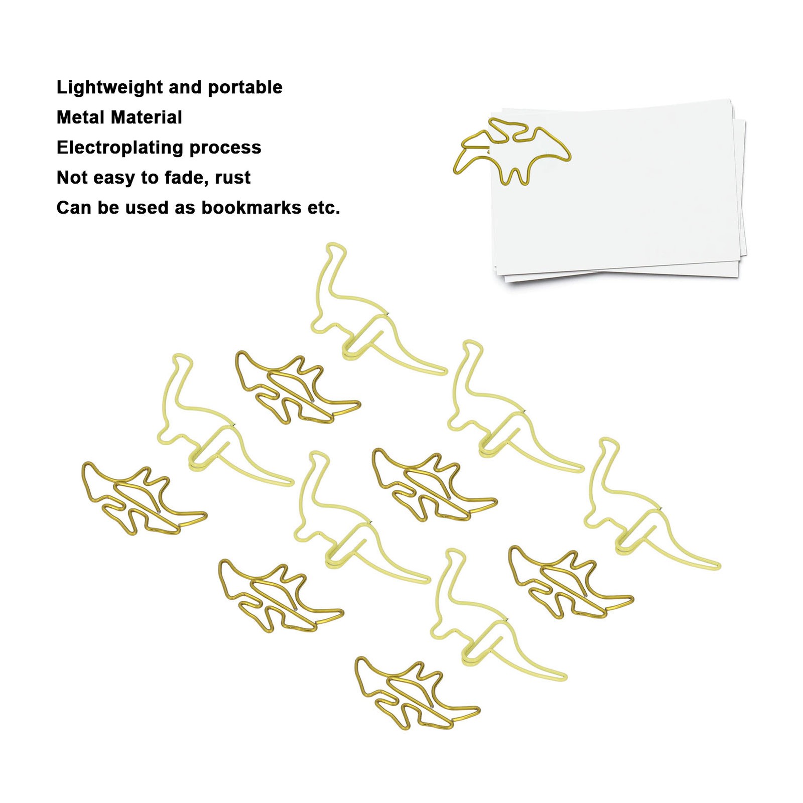 Shaped Paper Clips Electroplating Process Paper Clips For Organizing