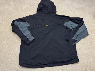 Timberland Jacket Mens Extra Large Blue Yellow Coat Pockets Zip Light Vented