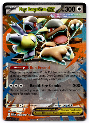 Mega Kangaskhan EX 104/132 Full Art NM/M Mega Evolution Pokemon Card