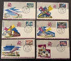 Belgium 6x FDC 1958 World Exhibition in Brussels - COMPLETE!
