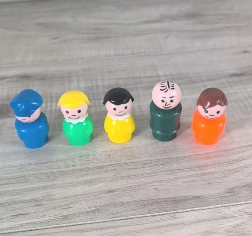 Vintage Fisher Price Little People Lot Boys And Girls Figures