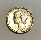 1943 Mercury Dime 90% Silver High Grade - Free Shipping