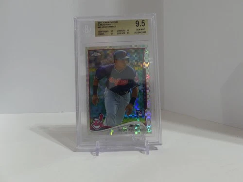 2014 TOPPS CHROME X-FRACTOR #45 JOSE RAMIREZ ROOKIE RC BGS 9.5