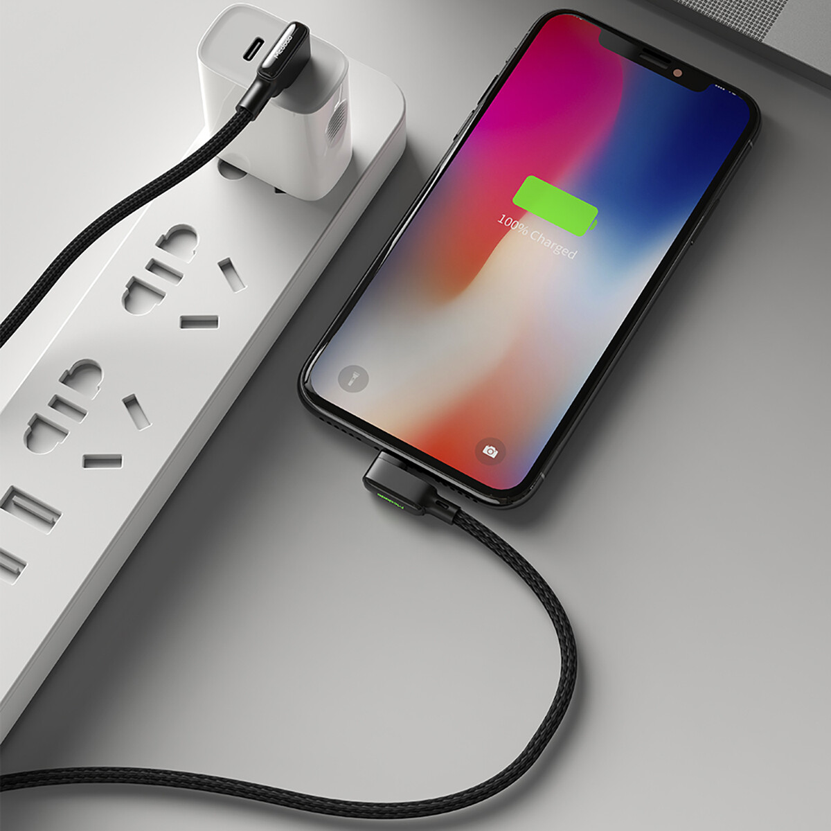 Mcdodo LED 90 Gradi Cavo a USB di Ricarica Veloce Cavo Dati Cavo di