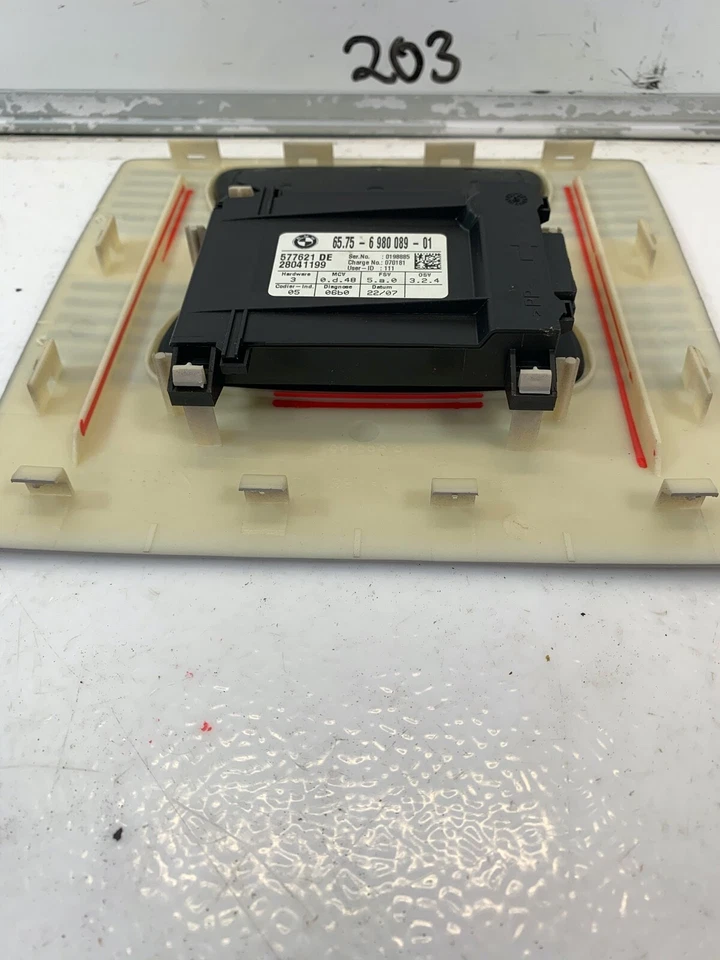 06-10 Módulo sensor de movimiento alarma ultrasónica aérea BMW 535i con cubierta OEM Foto 4 de 4