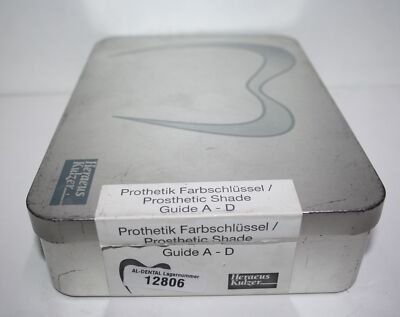 HERAEUS KULZER Prothetik Farbschlüssel / Prosthetic Shade Guide A - D # 12806