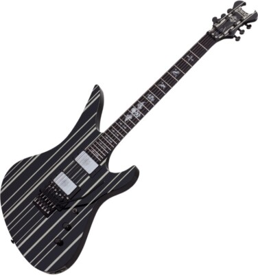 Schecter Signature Synyster Custom Electric Guitar Gloss Black w/ Silver Pin ...