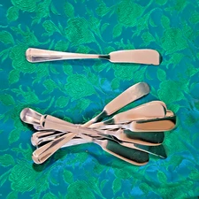 Lot of 10 International Gran Royale Flat Handle Butter Spreaders Excellent !