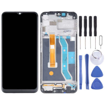 For Realme C11 RMX2185 2020 LCD Display Touch Screen Digitizer Replacement Frame