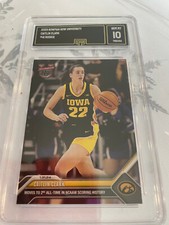 CAITLIN CLARK IOWA 2023 BOWMAN NOW UNIVERSITY ROOKIE RC # 41 GRADED 10 L@@@K