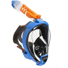 Open Box Ocean Reef ARIA QR Full Face Snorkeling Mask - Blue - Small/Medium