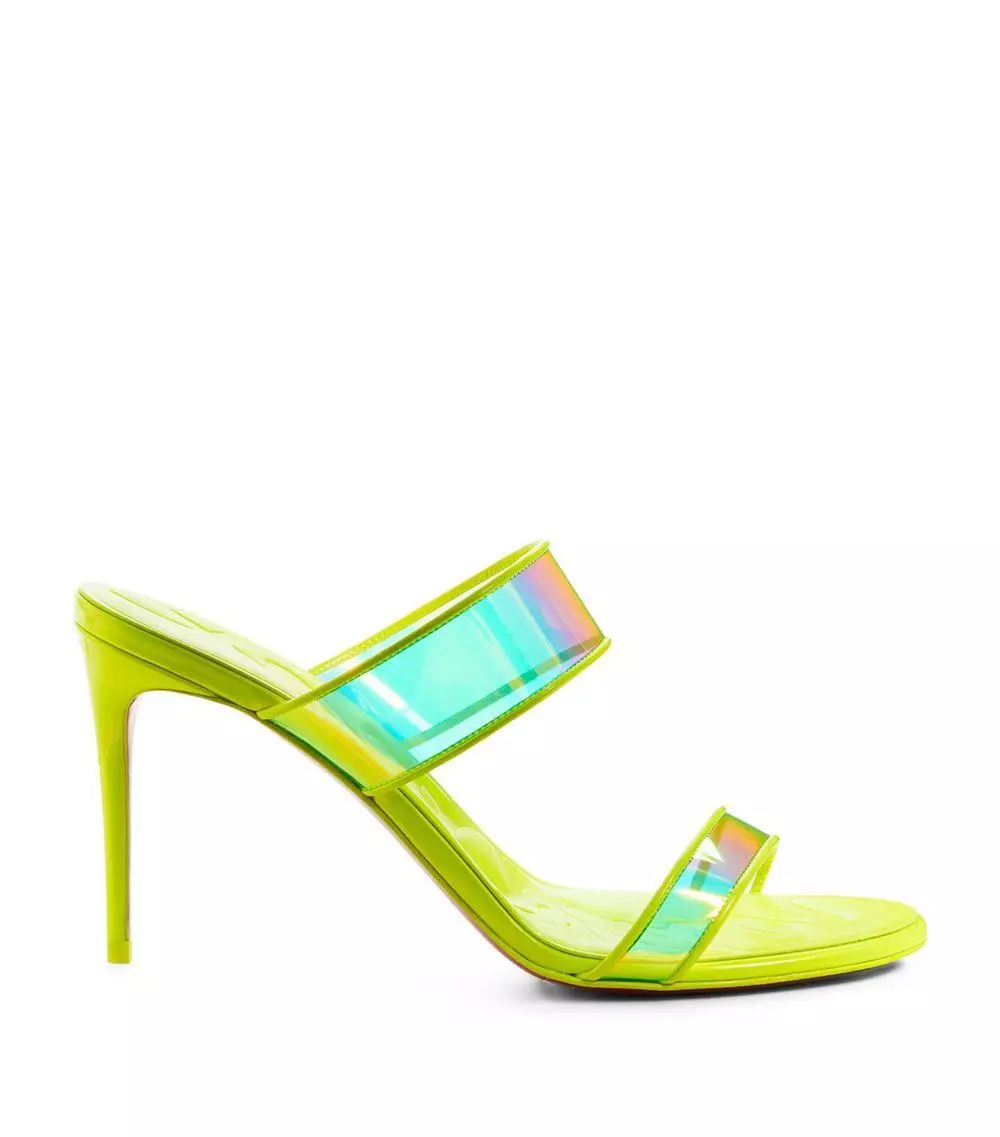 Yellow sales clear heels
