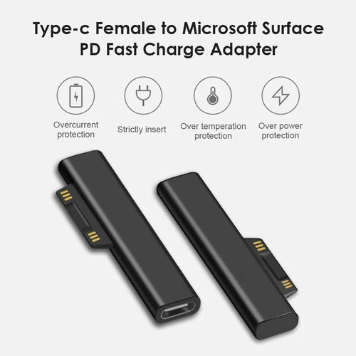 3X USB Type C PD Converter Charger Adapter For Surface Pro 3/4/5/6/7/8 Go NEW - Picture 5 of 12