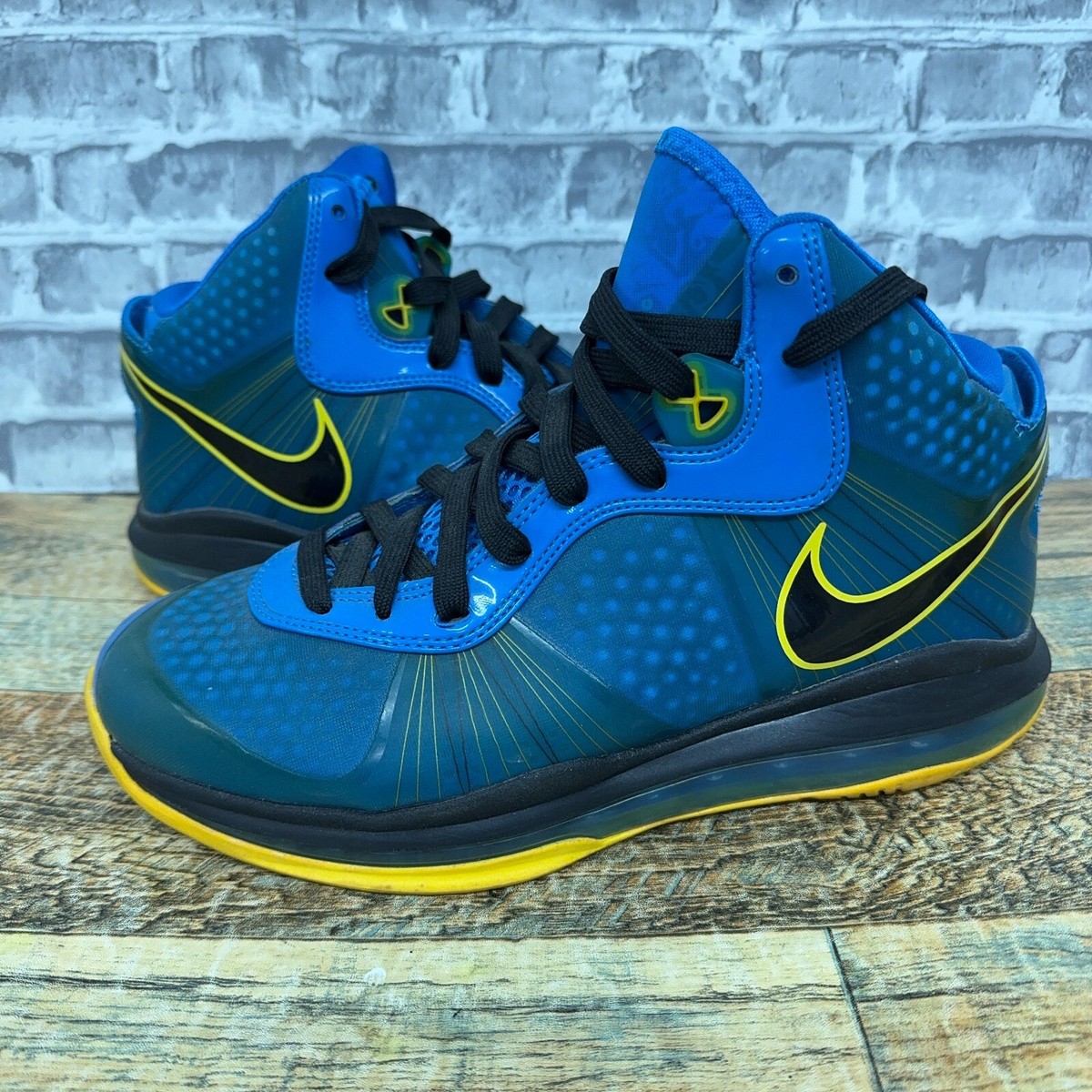 lebron 8 blue and yellow