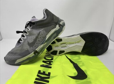 Men's Nike Zoom Fly SP Fast Camo Shoes AT5242-300 Grey Black